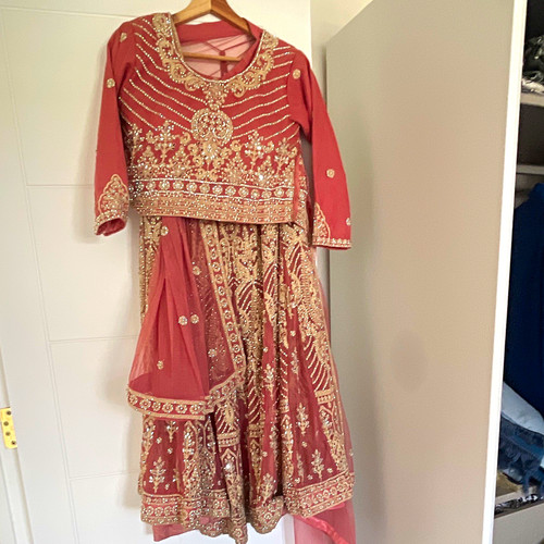 Women pink lengha - lengha, set