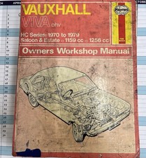 HAYNES : VAUXHALL VIVA HC : Hardback Owners Workshop Manual : 1970 - 1979