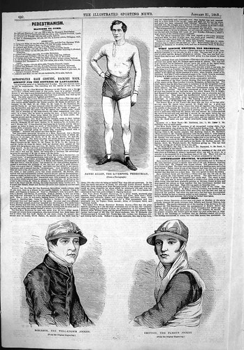 Antique print 1863 - james, allen