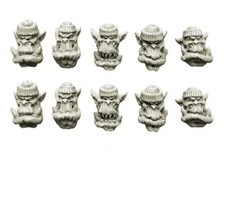 Orcs Commando Orcs Heads (10)