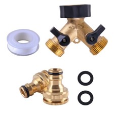 2 Way Brass Hose Pipe Valve