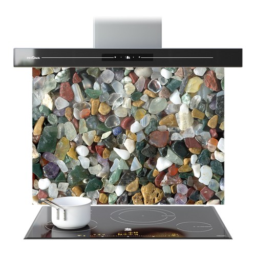 Kitchen glass splashback - kitchen,