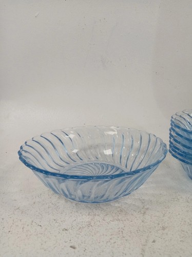 Bagley glass blue carnival - bagley,