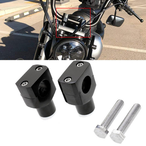 Motorcycle black handlebar - motorcycle, 1"