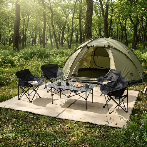 Folding camping table chair - folding,