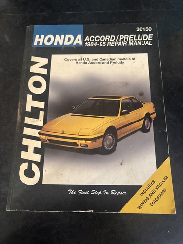 Chilton honda accord prelude - chilton,