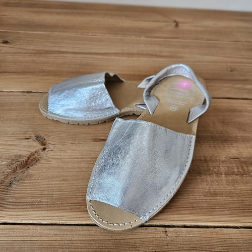 Avarca silver metallic leather - avarca,