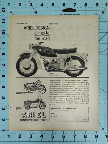1962 ariel leader arrow - ariel, super