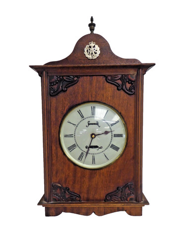 Vintage wooden wall clock - vintage,
