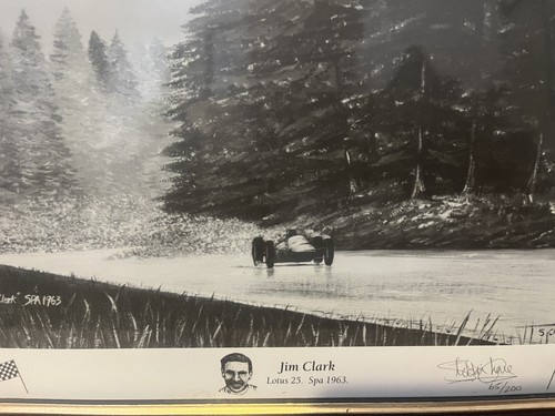 Lotus spa jim clark - jim, print