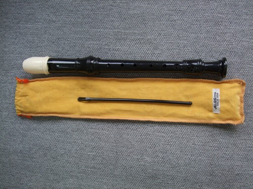 Black recorder with - black, case