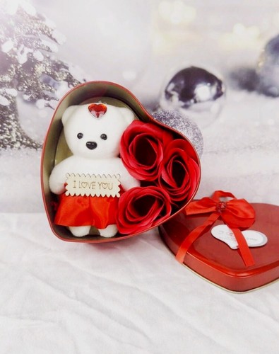 Heart gift box with red - heart,