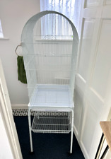 Bird Cage Metal Budgie Cage W/Rolling Stand Slide-out Tray Storage Shelf COLLECT