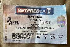 BETFRED CUP SEMI-FINAL- RANGERS V CELTIC- SUNDAY 23rd OCTOBER 2016