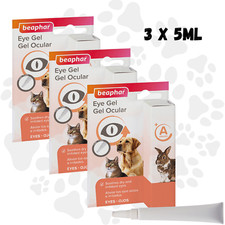 3x Beaphar Eye Gel 5ml for