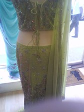Beautiful Indian 3 piece Lehnga:  Lime green colour