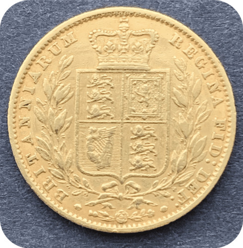 1862 full gold sovereign - 1862,