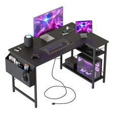 Small L Shaped Desk with Power