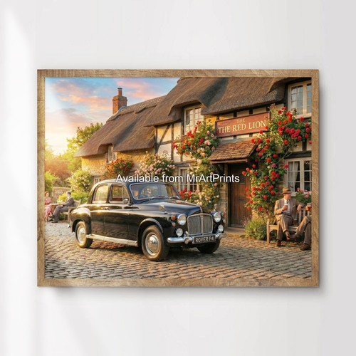 Rover car poster 1950s - p4,