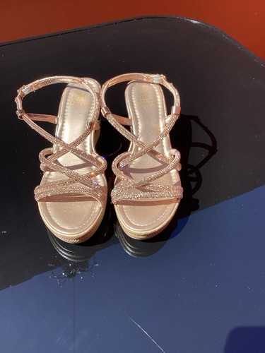 Next rose gold - sparkly, wedge