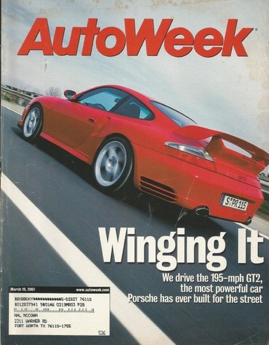 Autoweek 2001 mar porsche - autoweek, 19