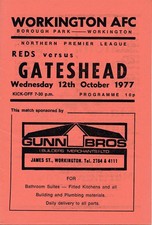 WORKINGTON v Gateshead