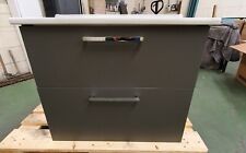TL1991 - Vitra 67866 Root Flat 80cm Unit 2 Drawers Matt Rock Grey & basin
