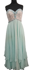 MORI LEE - Mint with gem bodice size 10-12 BALL PROM PARTY