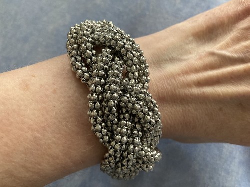 Y2k vintage silver tone - tone, woven