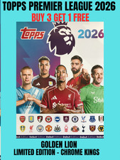 TOPPS PREMIER LEAGUE 2026 -GOLDEN LION/BOOT - LIMITED EDITION - CHROME KINGS