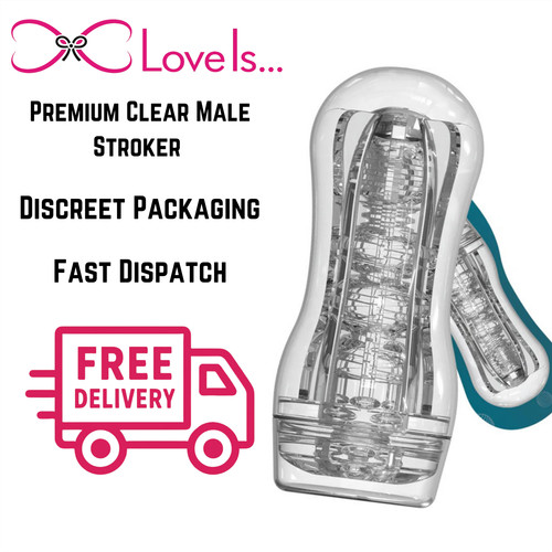 Clear male masturbator - clear,