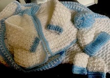 Hand Crochet Baby Blanket Set