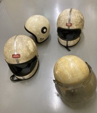Vintage motorcycle helmets x 4