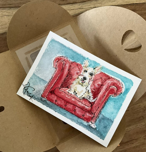 Watercolor aceo painting - watercolor,