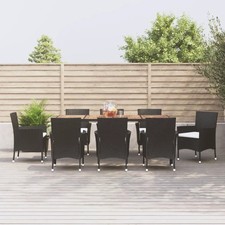 WALPLUS 9 Piece Dining Set