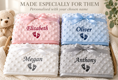Personalised baby blanket - baby,