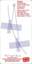 Cartridge arc protractor - cartridge, for