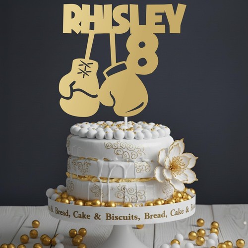 Boxer cake topper - cake, personalised