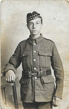 WW1 Photo Postcard, Kings Own Scottish Borderers 