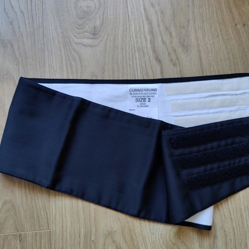 Royal navy black cummerbund - navy,