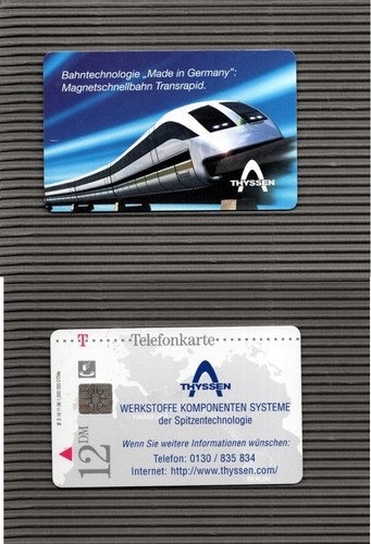 Telephone card railway