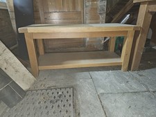 Elm Home And Garden Rustic Oak Coffee Table With Shelf Fully Assembled