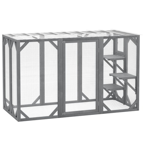 Outdoor wooden cat house - outdoor,