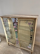Vintage Floral Glass Display