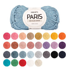 DROPS Paris Aran Yarn Wool 100% Cotton Knitting Crochet Ball 50g 75m 30+ Colours