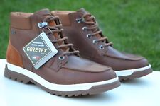 Clarks Mens Waterproof Boots RIPWAY HI GTX Dark Tan Leather UK 7 / 41 GORE-TEX