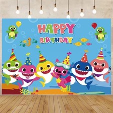 Baby Shark Backdrop Banner