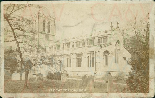 Tadcaster church real photo - tadcaster,