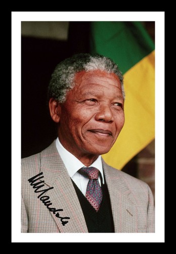 Nelson mandela autographed - nelson,
