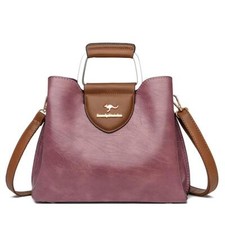 Women's Leather Shoulder Tote